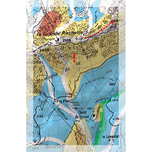 Freeride Map La Plagne Backcountry Books