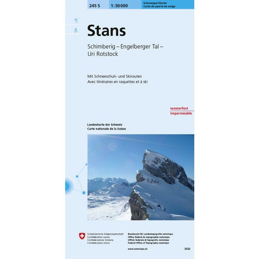 Swisstopo 245S Stans Ski Touring Map | Backcountry Books