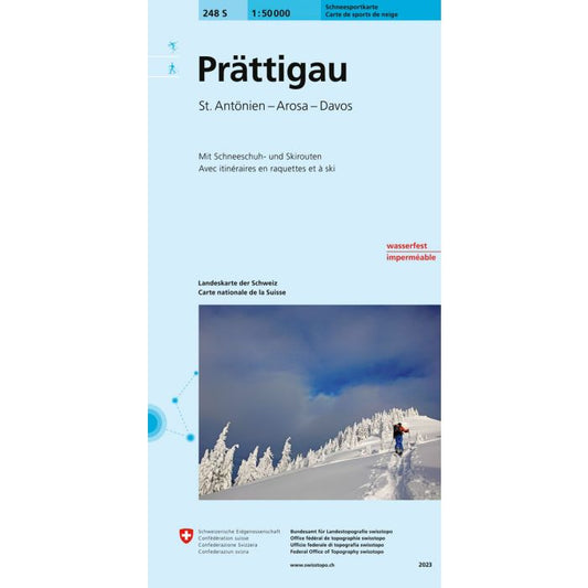 Swisstopo 248S Prattigau Ski Map | Backcountry Books
