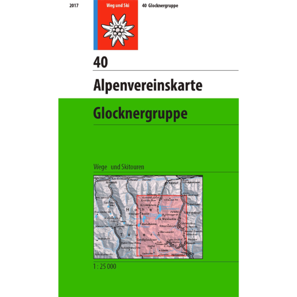 Alpenvereinskarte Glocknergruppe 40 Map |Backcountry Books
