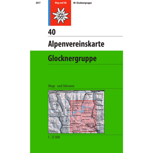 Alpenvereinskarte Glocknergruppe 40 Map |Backcountry Books