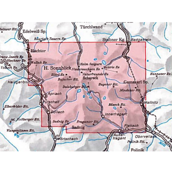 Sonnblick Ski Touring Map | Alpenvereinskartre Sonnblick 44 Map