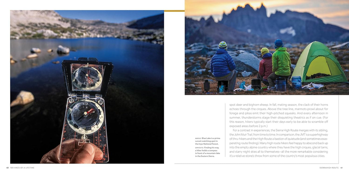 100 Hikes of a Lifetime: The World's Ultimate Scenic Trails National Geographic Book | Backcountry Books