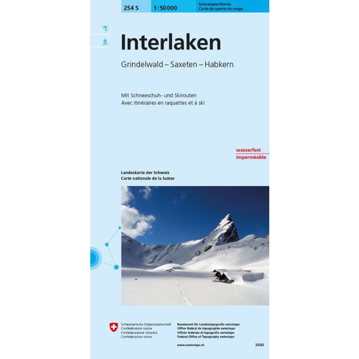 Swisstopo Interlaken 254S Ski Map | Backcountry Books