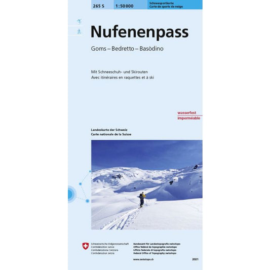 Swisstopo Nufenenpass 265S Ski Touring Map | Backcountry Books