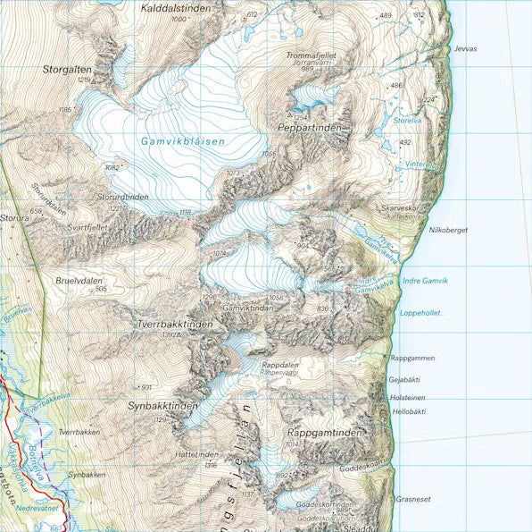 Lyngen Map | Backcountry Books
