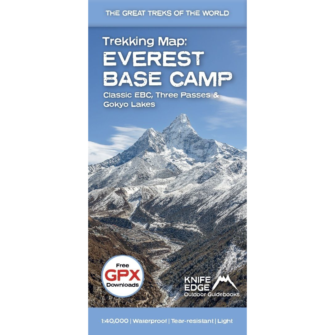 Everest Base Camp Trek Map Knife Edge Outdoor | Backcountry Books