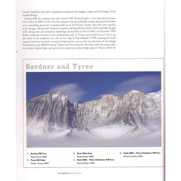 Mountaineering in Antarctica : Climbing in the Frozen South