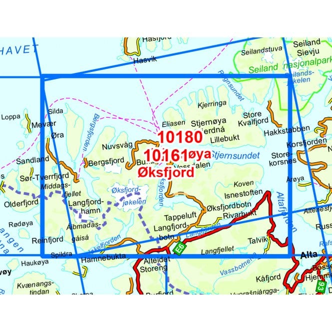 Øksfjord Map Nordeca 10161 | Backcountry Books
