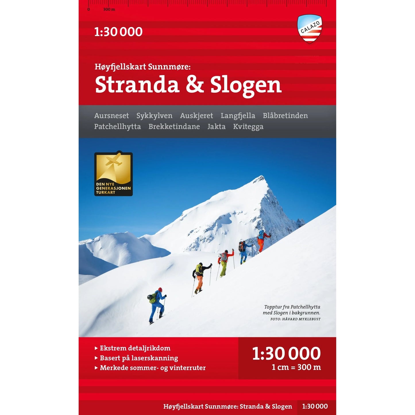 Sunnmore Map Calazo Stranda and Slogen | Backcountry Books