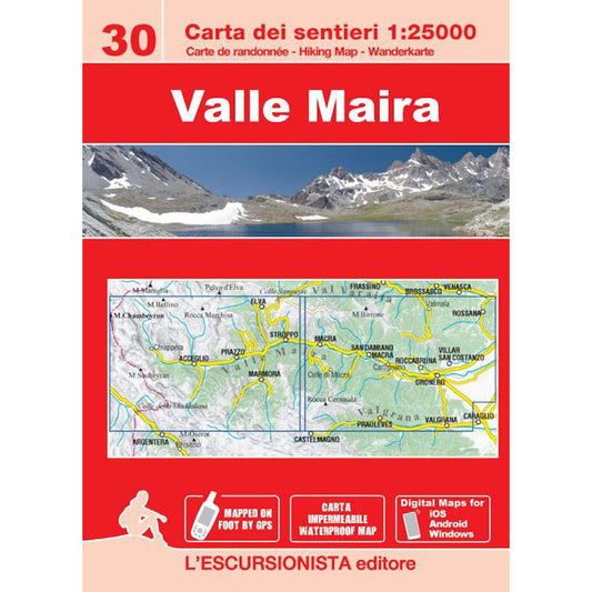Valle Maira Map | 1:25,000 Hiking and Ski Touring Map