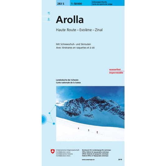 Swisstopo 28S Arolla Ski Map | Backcountry Books