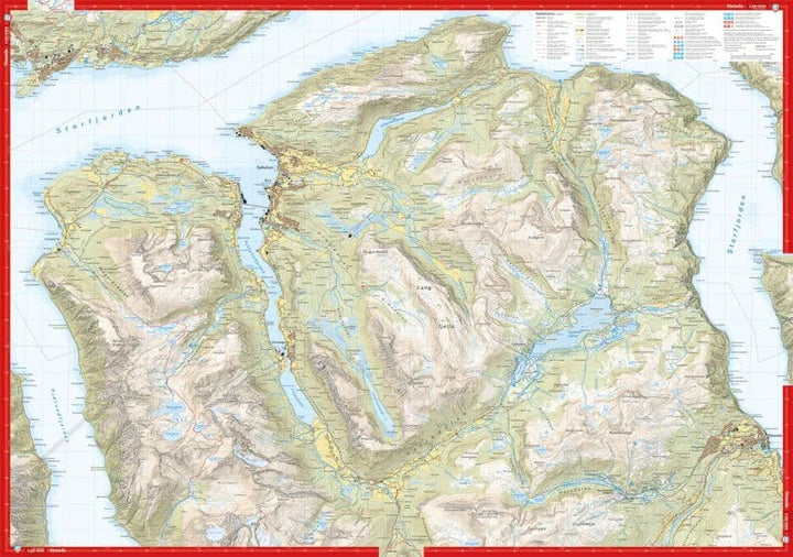 Sunnmore Map Calazo Stranda and Slogen | Backcountry Books