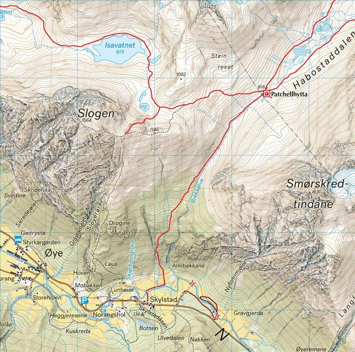 Sunnmore Map Calazo Stranda and Slogen | Backcountry Books