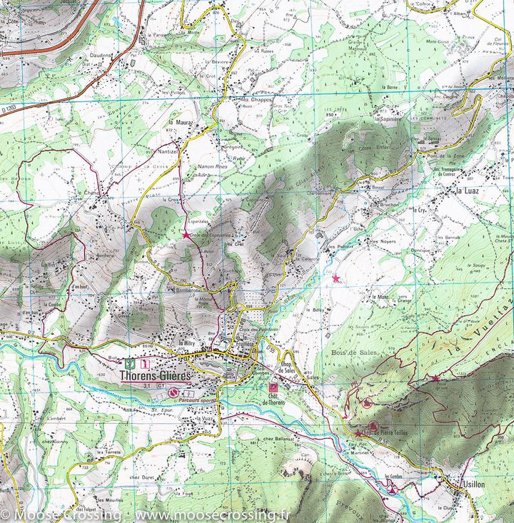 IGN 3430 OT Mont Saleve, Saint-Julien-en-Genevois, Annemasse | Backcountry Books