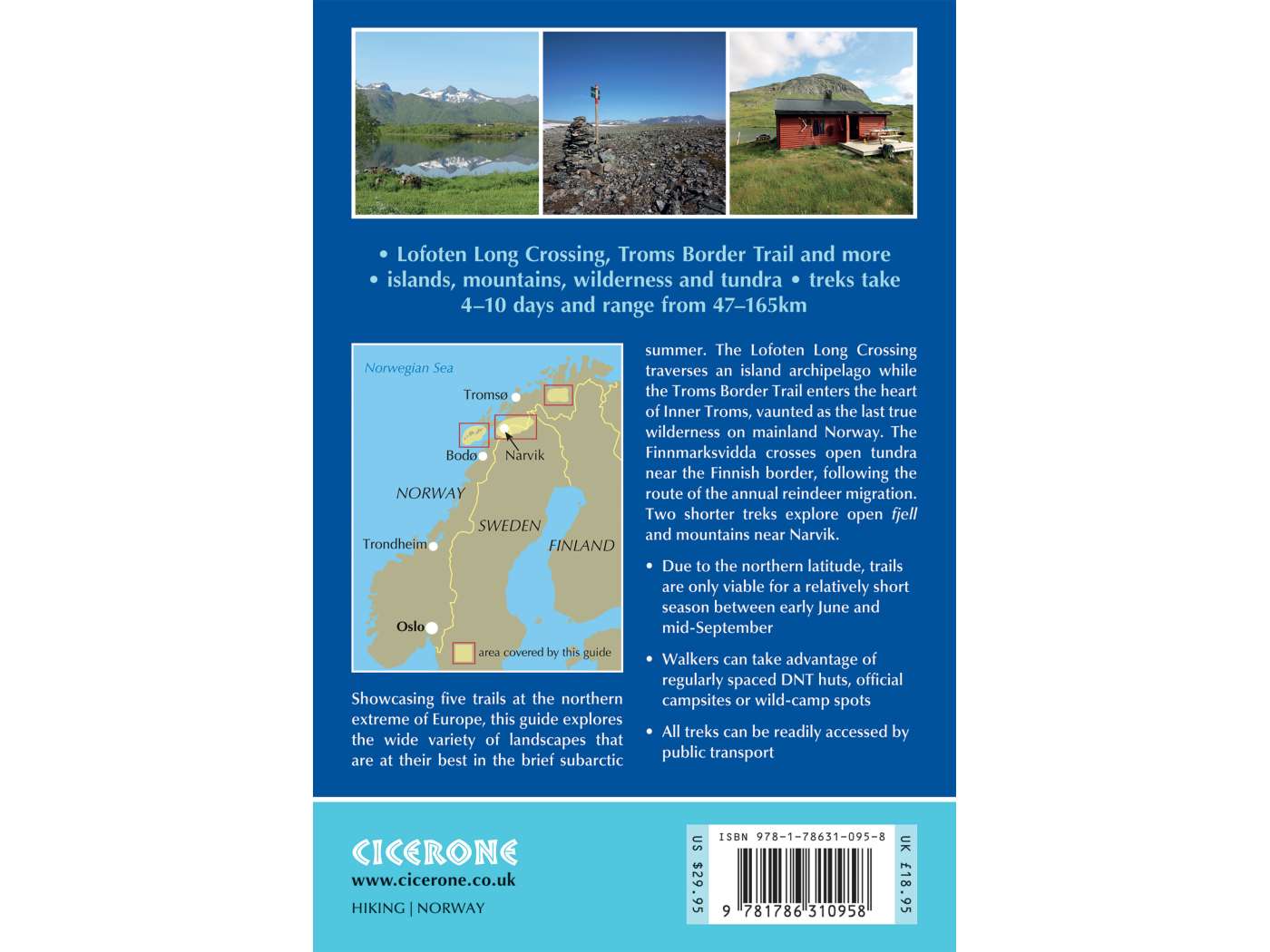 Hiking in Norway - North | Trekking above the Arctic Circle: Lofoten Islands, Narvik, Ofotfjorden, Troms and Finnmarksvidda