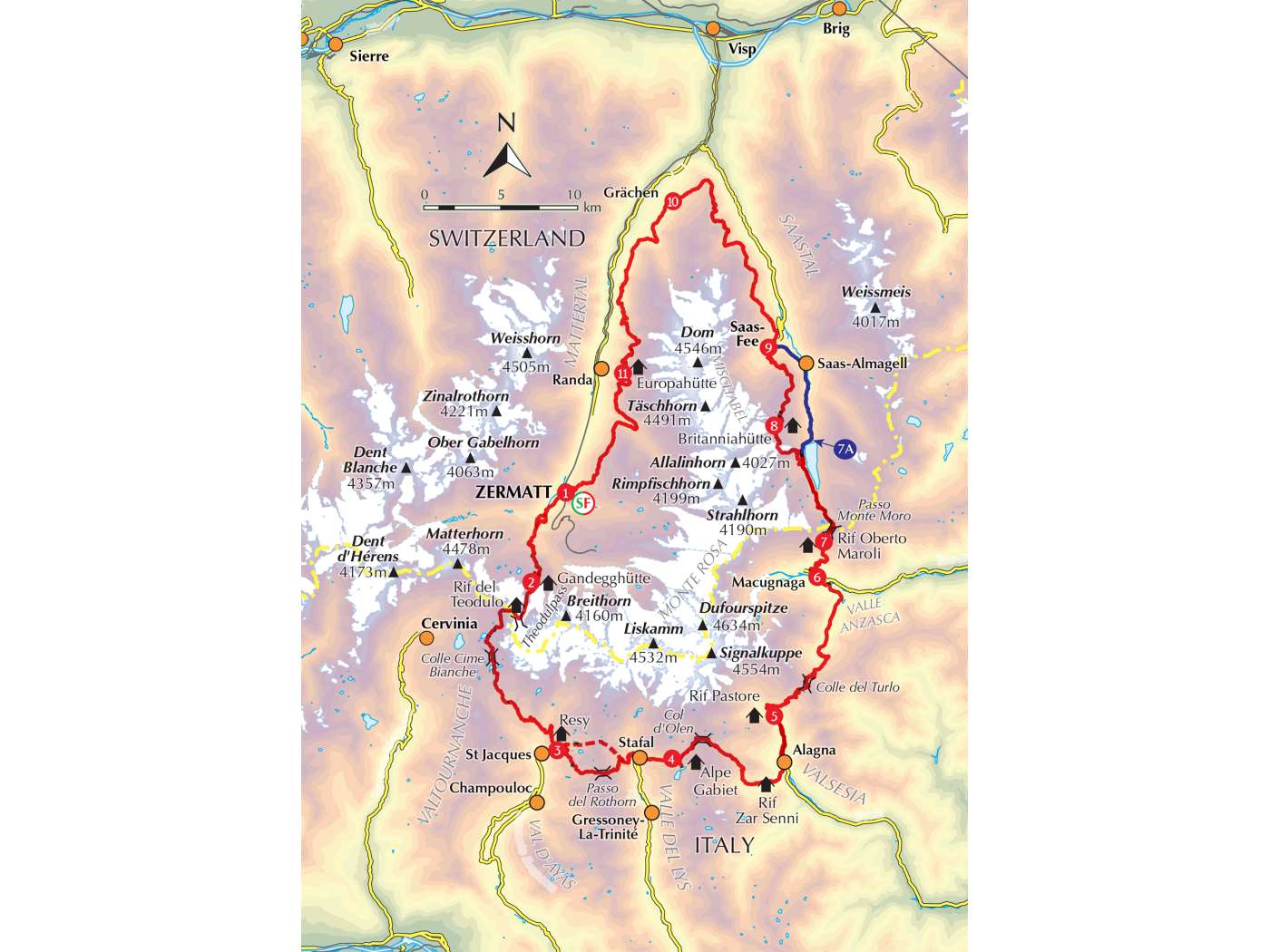 Hiking the Tour of Monte Rosa Guidebook | Backcountry Books
