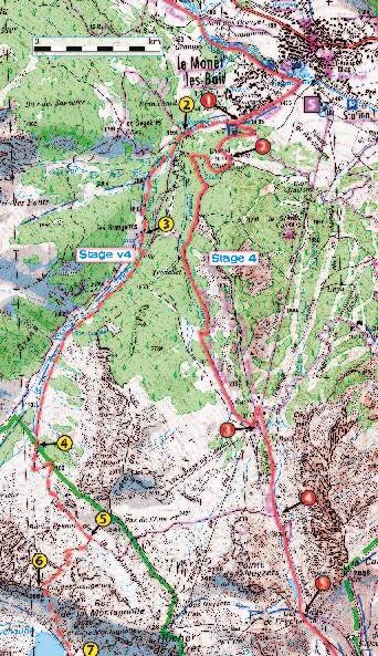 Tour of the Ecrins National Park (GR54): real IGN maps 1:25,000 : The GR54 in the French Alps