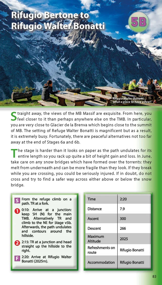 Tour du Mont Blanc Guidebook Knifeedge Outdoor | Backcountry Books