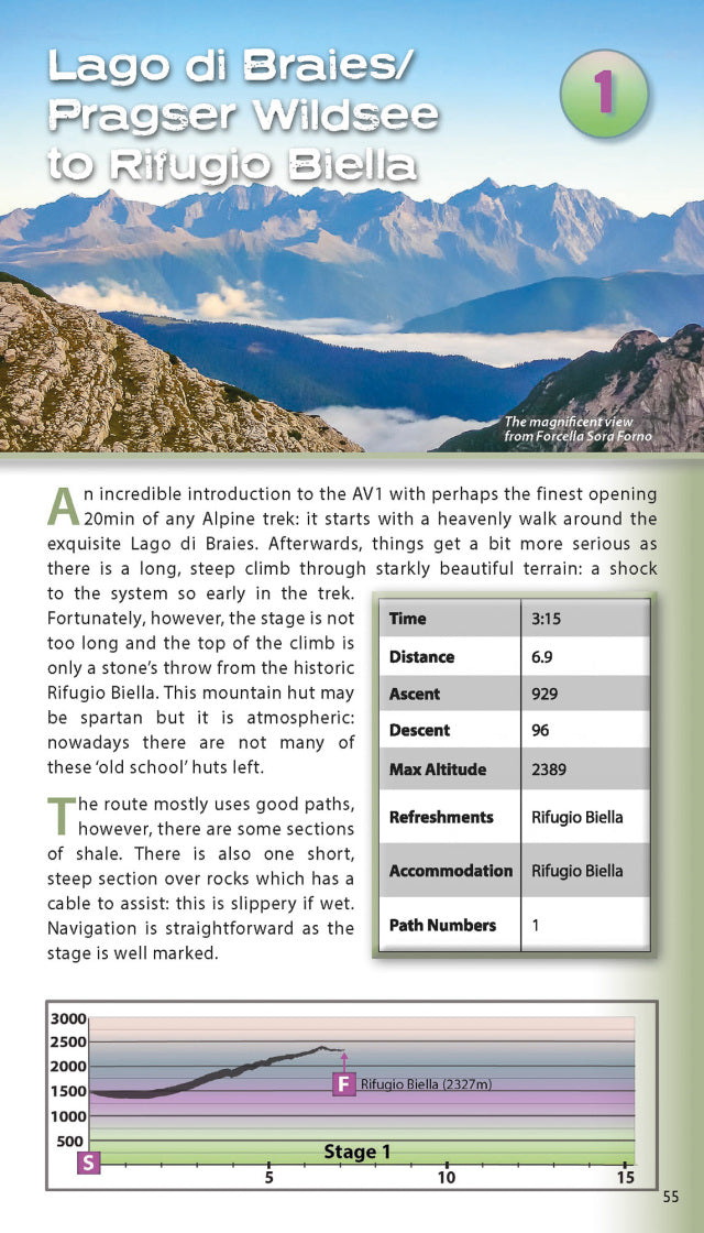 Trekking the Dolomites AV1 Guidebook | Knife Edge Outdoor | Backcountry Books