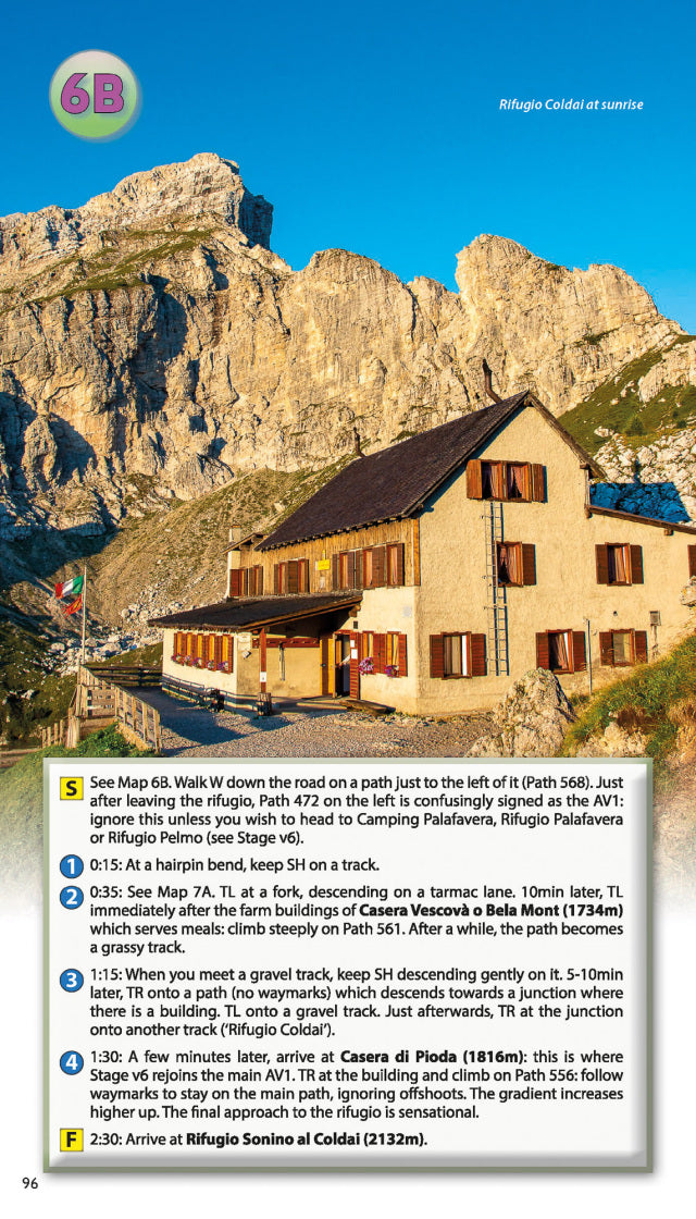 Trekking the Dolomites AV1 Guidebook | Knife Edge Outdoor | Backcountry Books