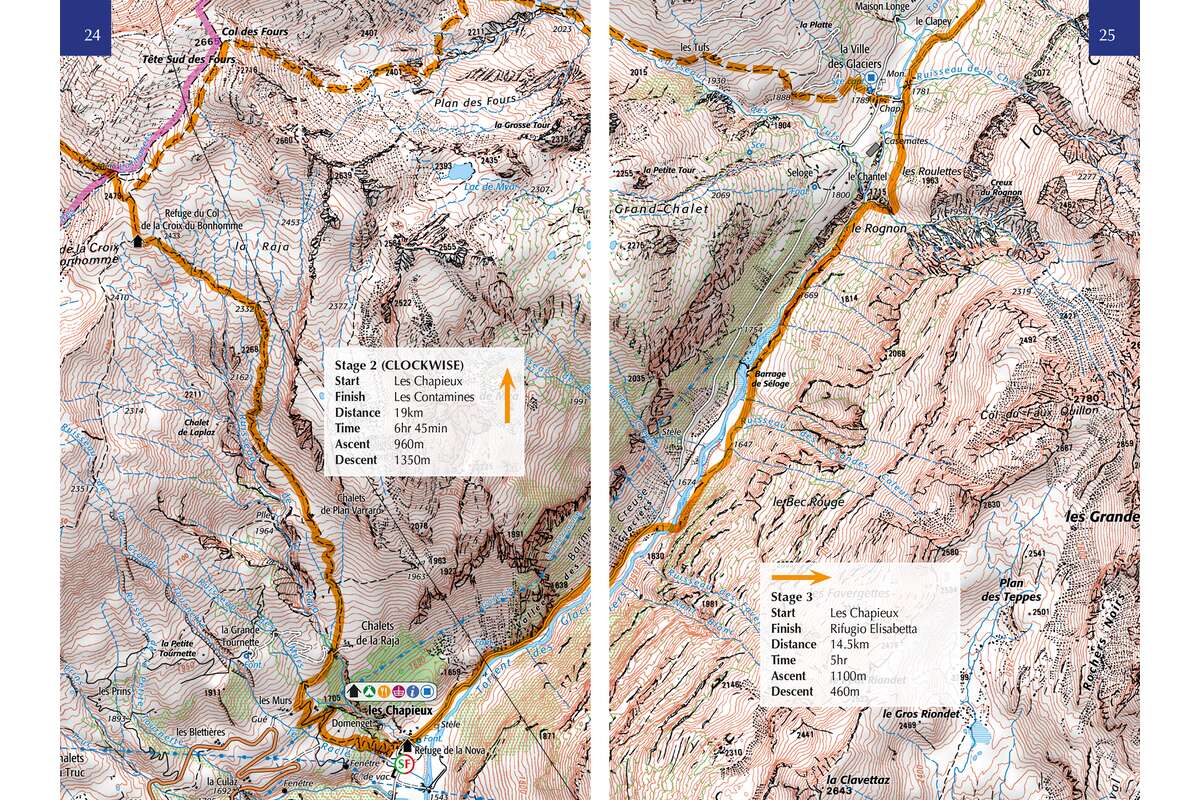 Tour du Mont Blanc Map Booklet