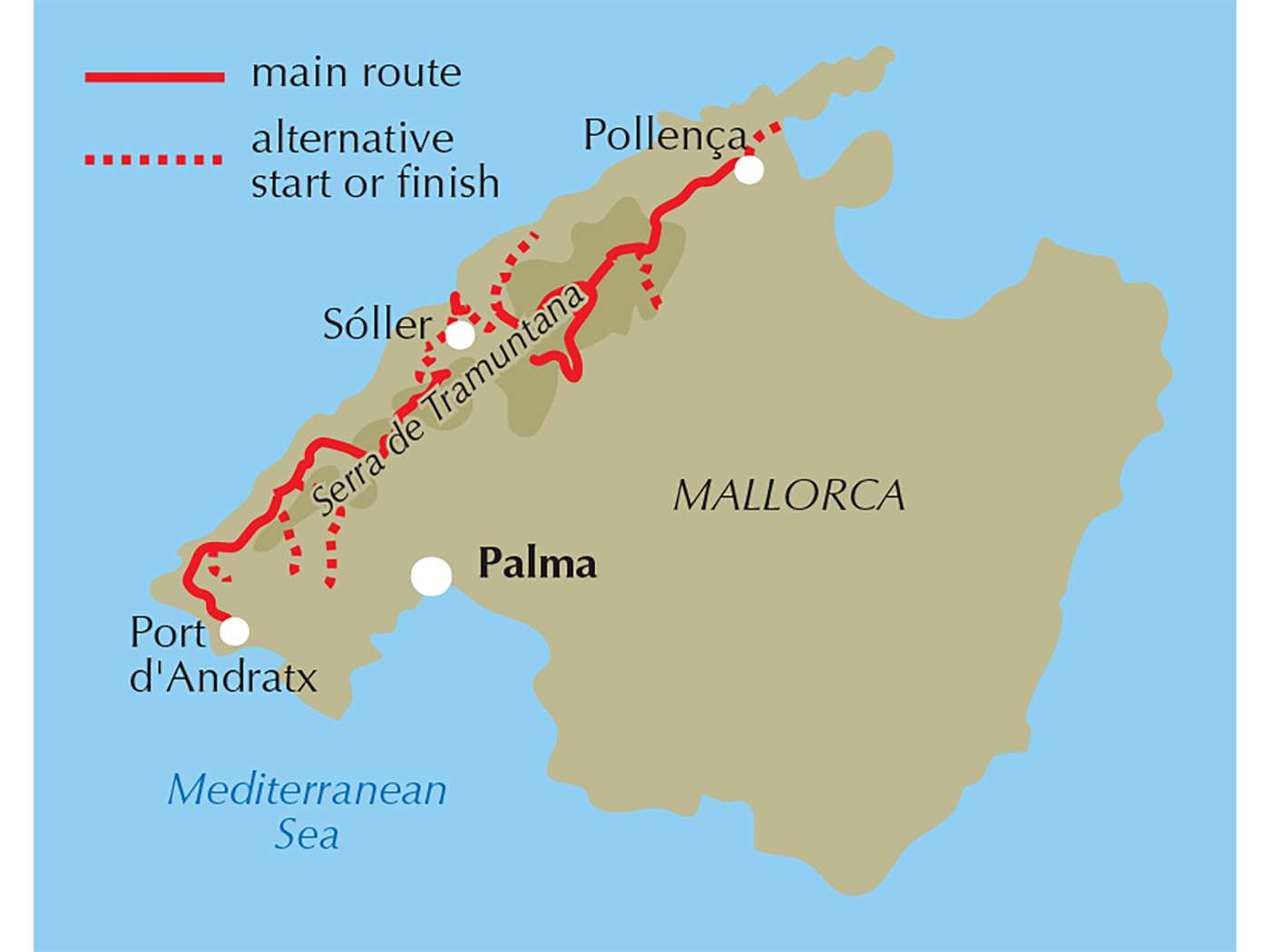 Trekking in Mallorca GR221 - The Drystone Route through the Serra de Tramuntana | Backcountry Books