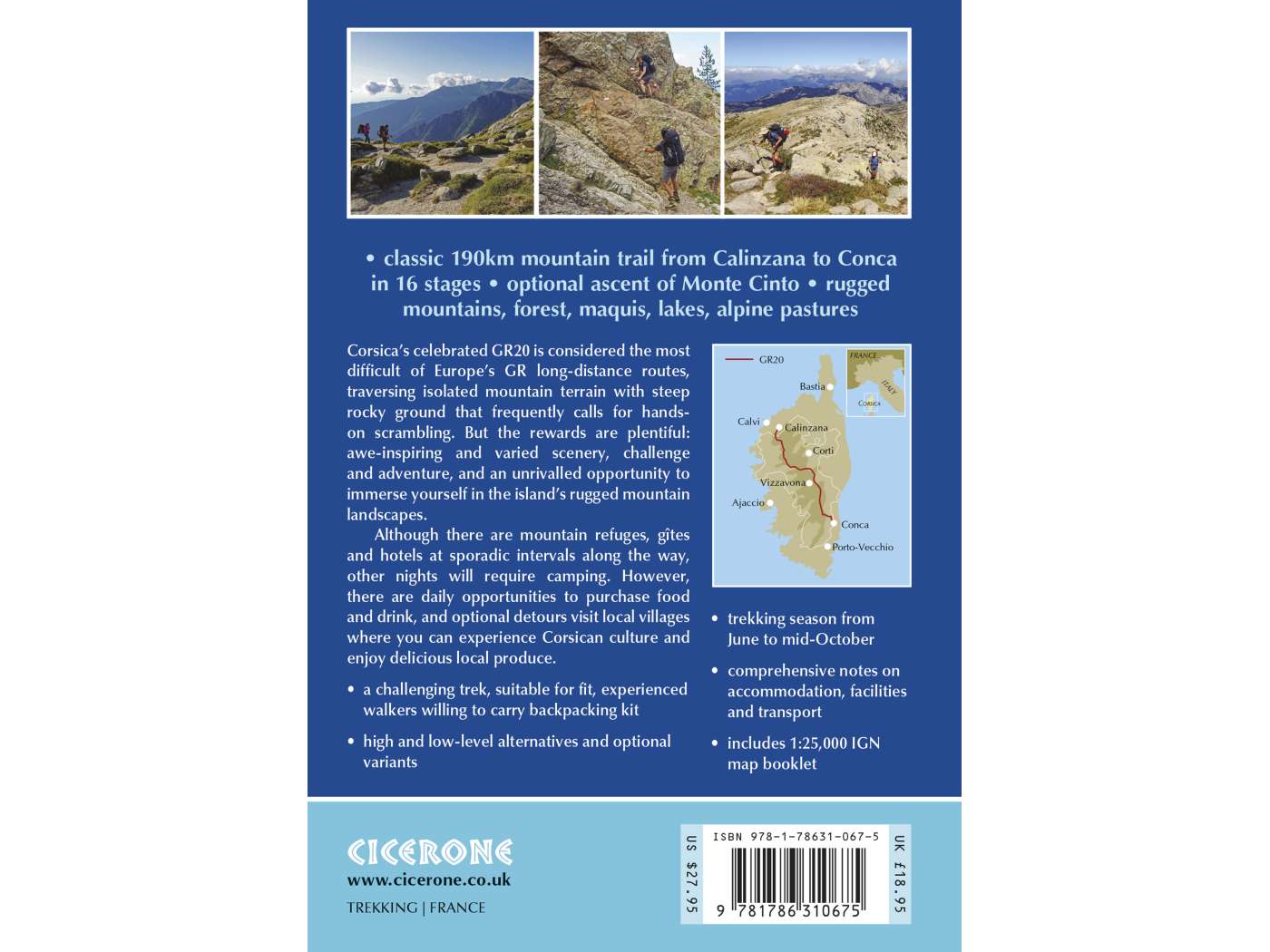GR20 Guidebook | Backcountry Books
