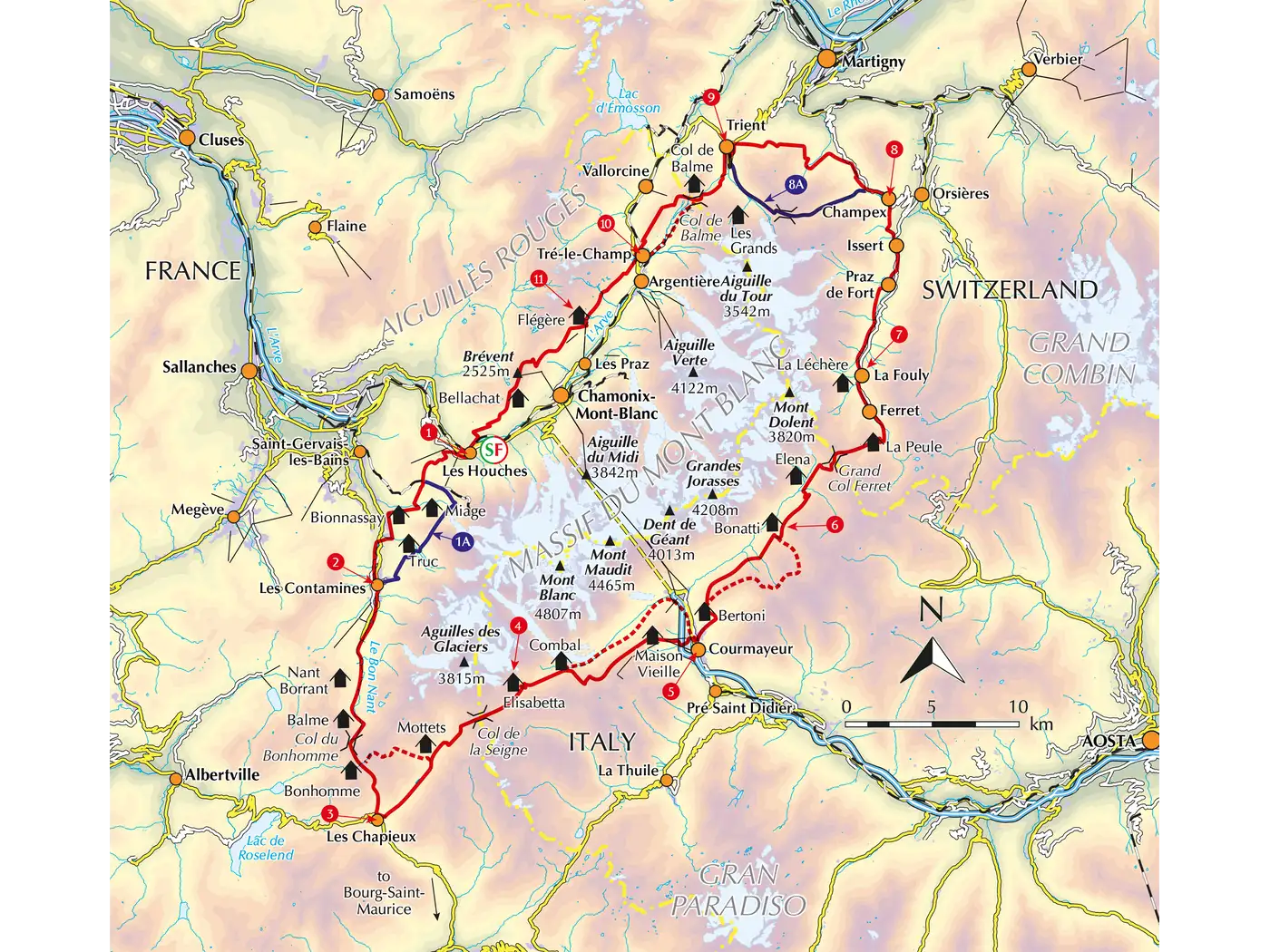 Trekking the Tour du Mont Blanc Cicerone | Tour du Mont Blanc Guide Book | Backcountry Books