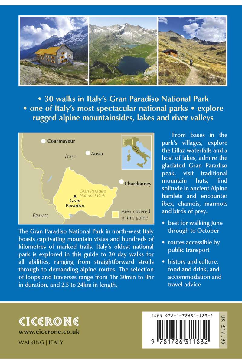 Walking Gran Paradiso National Park Gran Paradiso Hiking Guidebook | Backcountry Books 