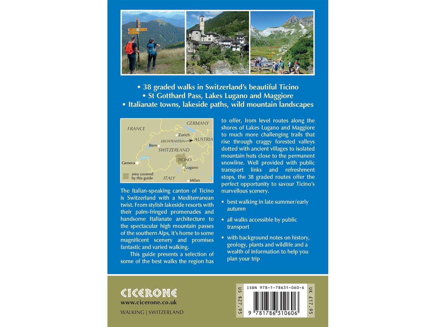 Walking in Ticino Guidebook | Backcountry Books