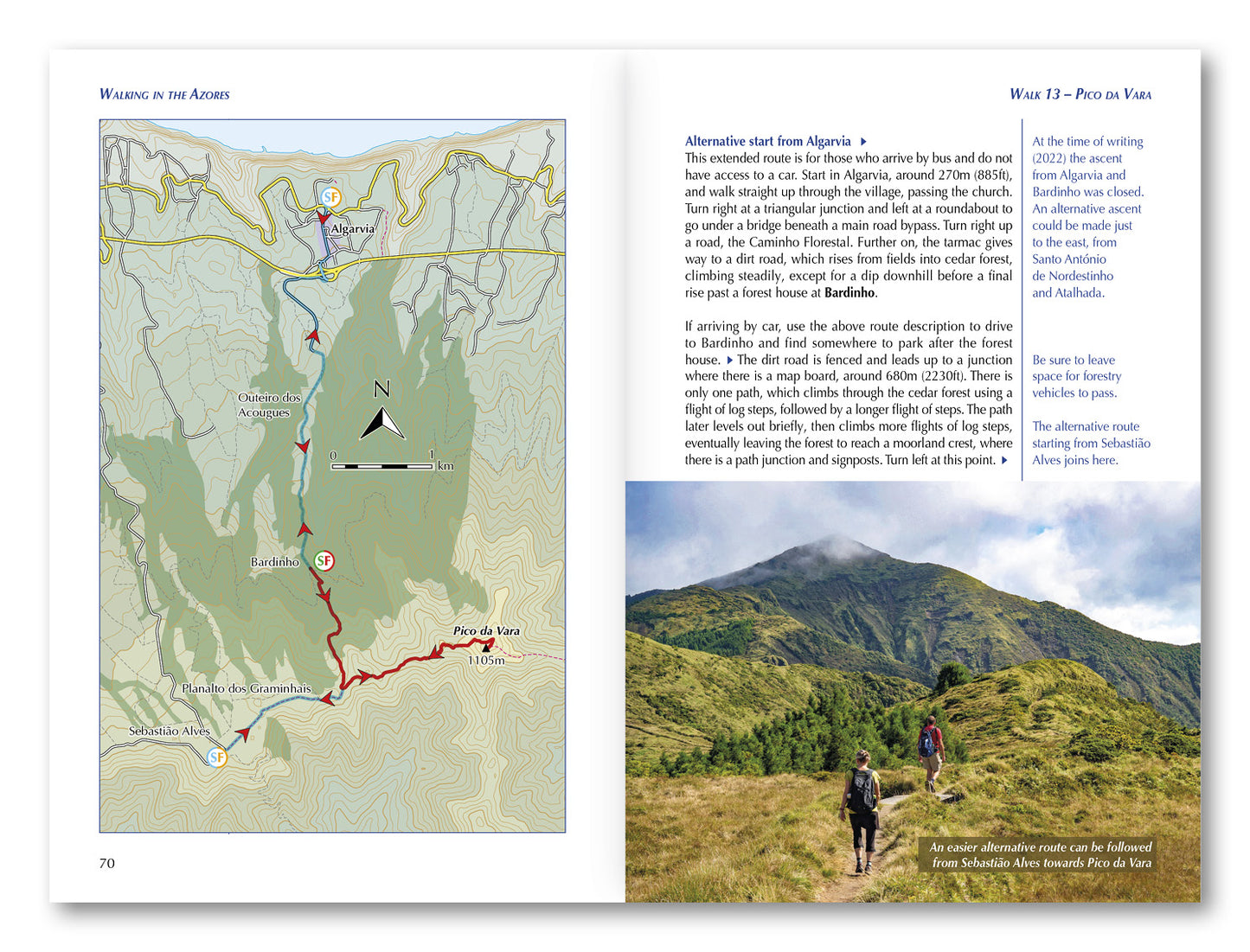 Walking on the Azores | 70 routes across Sao Miguel, Santa Maria, Terceira, Graciosa, Sao Jorge, Pico, Faial, Flores and Corvo