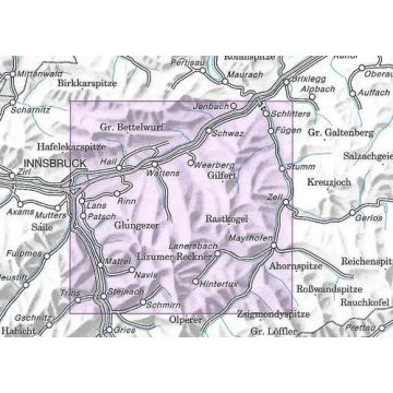 Alpenvereinskarter Tuxer Alpen 33 Ski | Zillertal Ski Touring Map | Backcountry Books