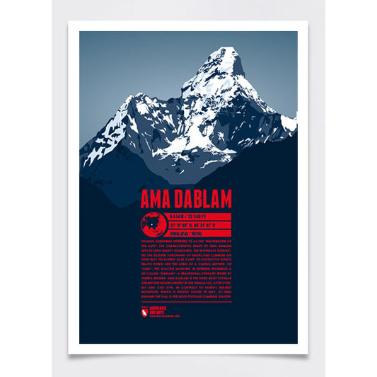 Ama Dablam Wall Print Marmota Maps | Backcountry Books