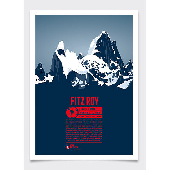 Fitz Roy Wall Print Marmota Maps | Backcountry Books
