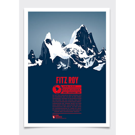 Fitz Roy Wall Print Marmota Maps | Backcountry Books