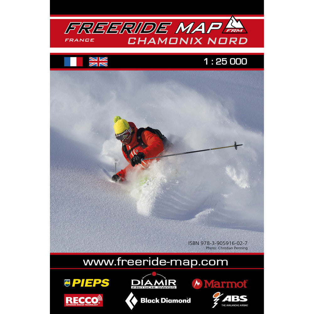 Freeride Map Chamonix Nord 