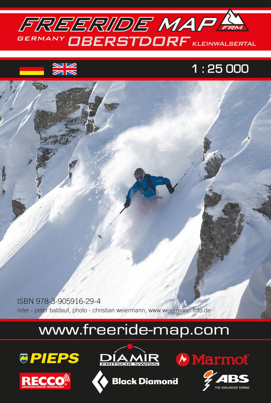 Freeride Map Oberstdorf / Kleinwalsertal | Backcountry Books