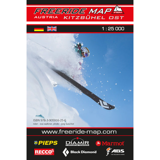 Freeride Map Kitzbuhel East | Backcountry Books