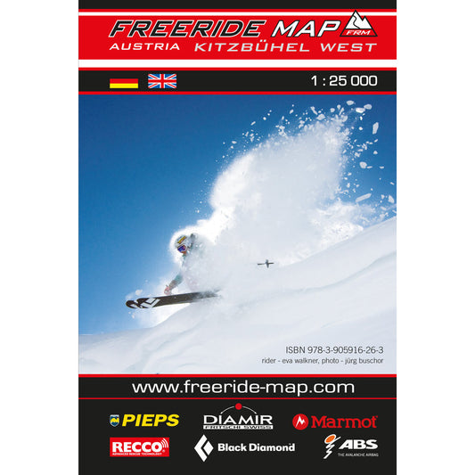 Freeride Map Kitzbuhel West | Backcountry Books