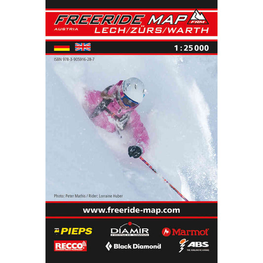 Freeride Map Lech Zurs Warth