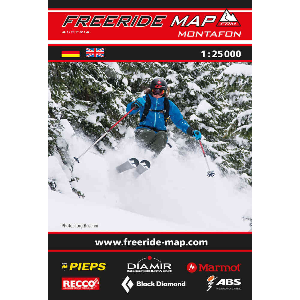 Freeride Map Montafon Backcountry Books