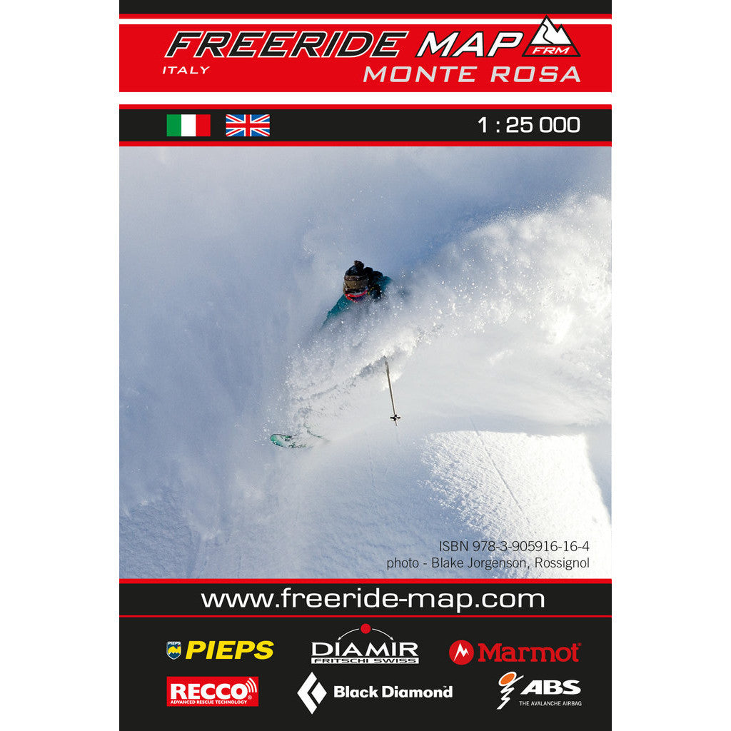Freeride Map Monte Rosa