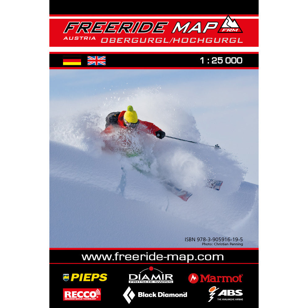 Freeride Map Obergurgl / Hochgurgl | Backcountry Books