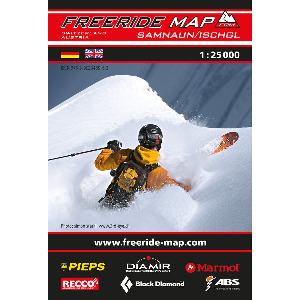 Freeride Map Samnaun / Ischgl | Backcountry Books