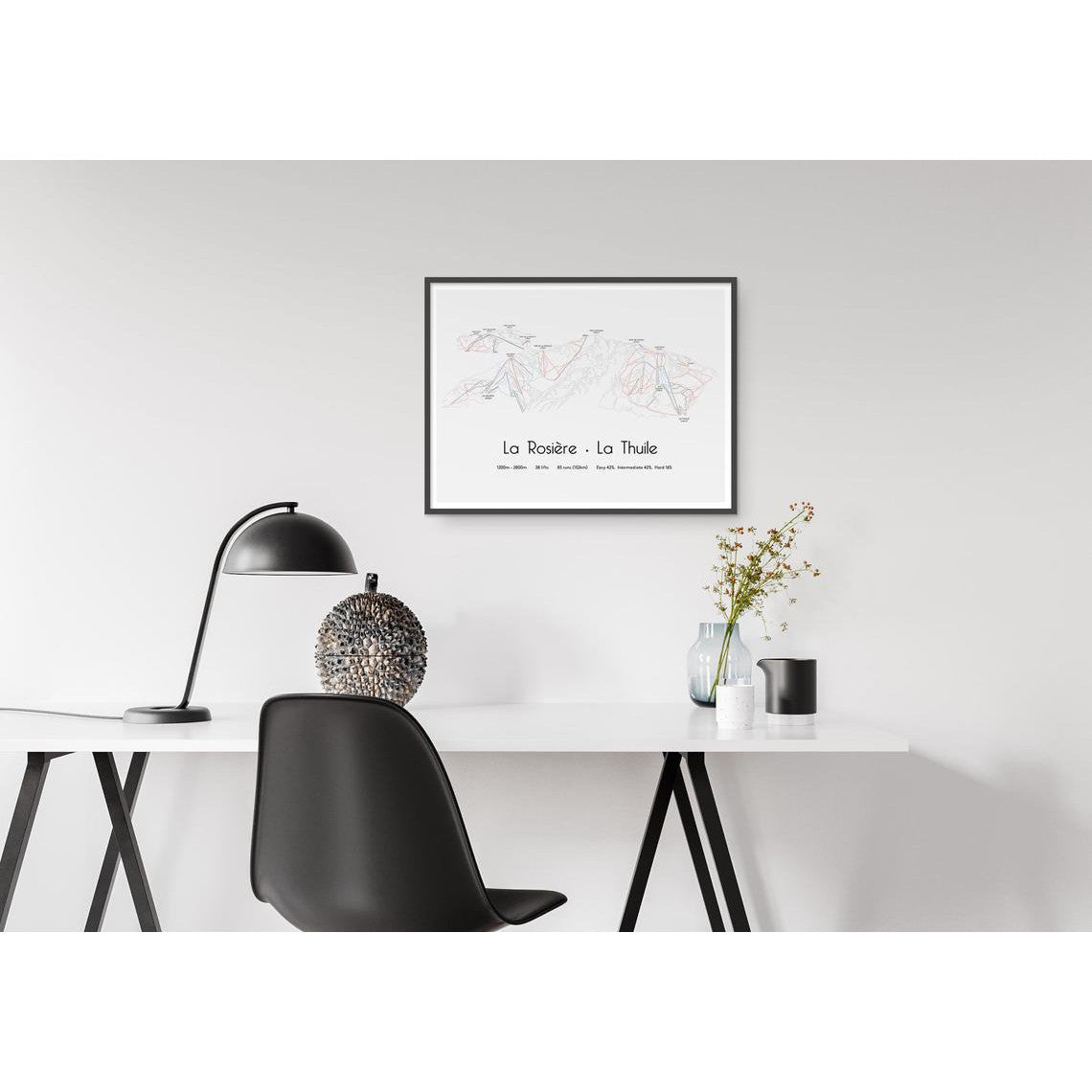 La Rosiere Piste Map Print | La Thuile Piste Map Print | Backcountry Books