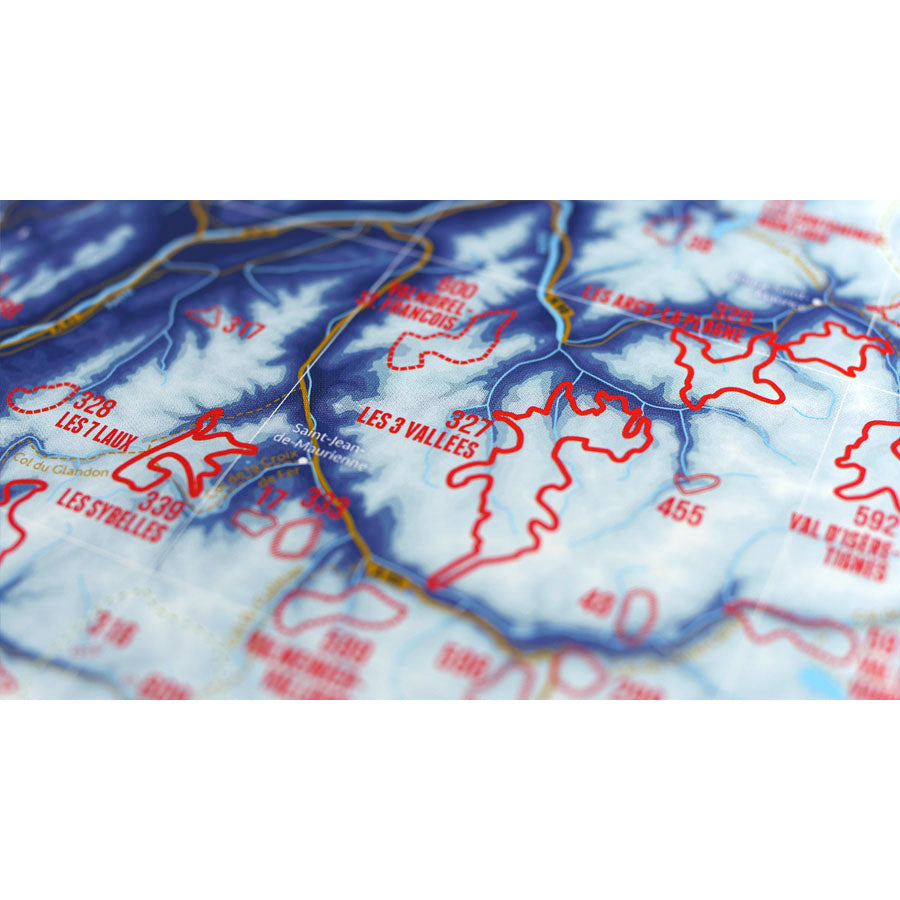 Marmota Maps Alps Ski Resorts Wall Map | Backcountry Books