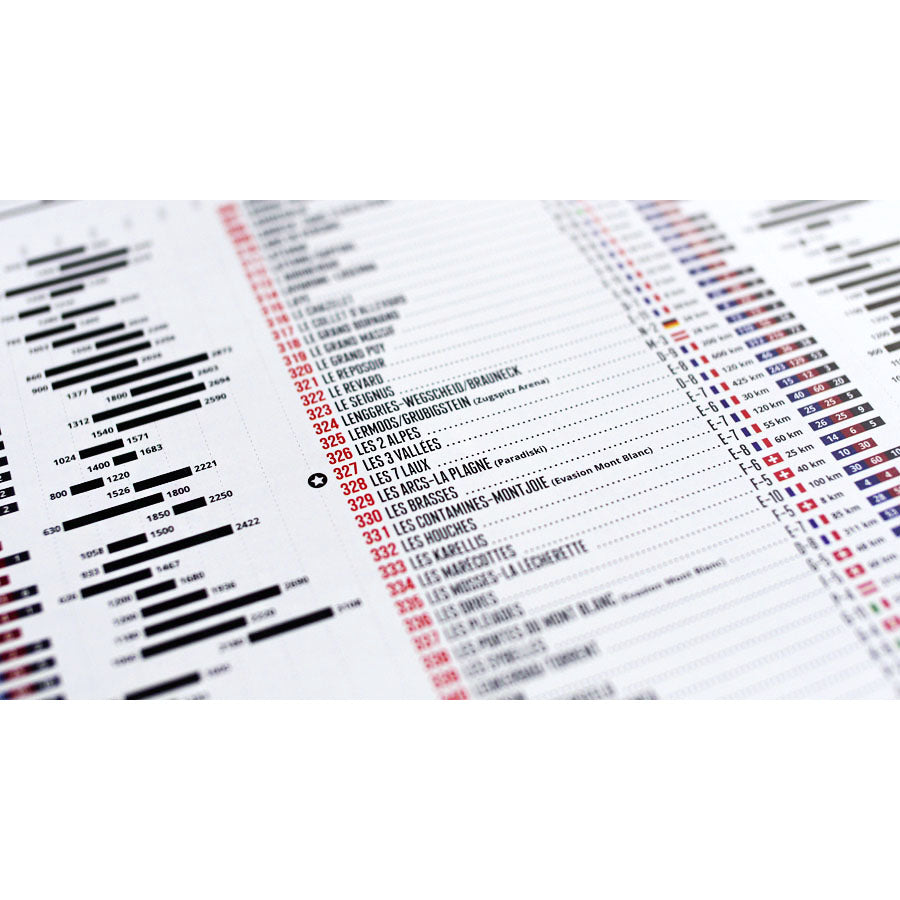 Marmota Maps Alps Ski Resorts Wall Map | Backcountry Books