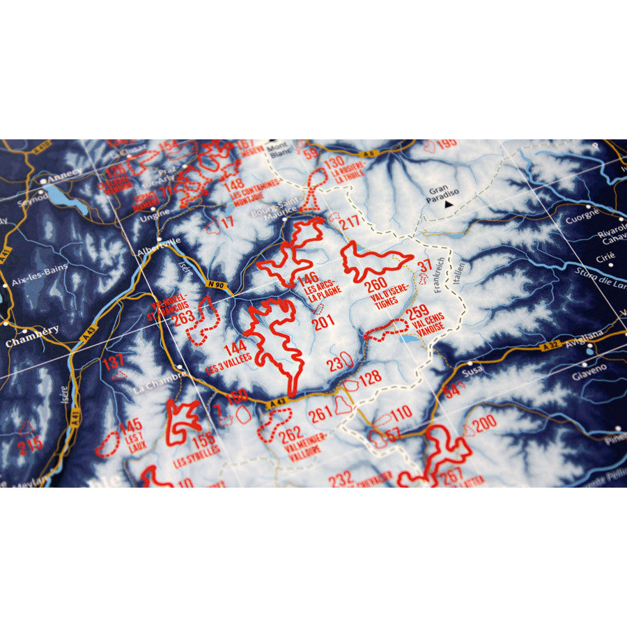 Marmota Maps Alps Ski Resorts Wall Map | Backcountry Books