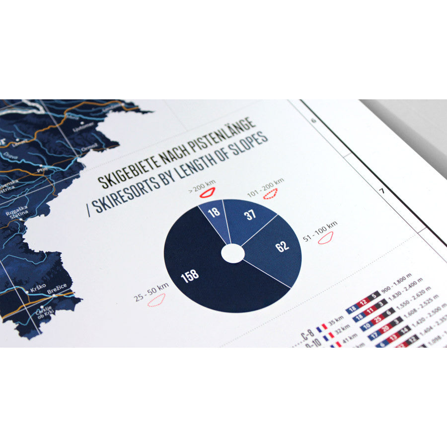 Marmota Maps Alps Ski Resorts Wall Map | Backcountry Books